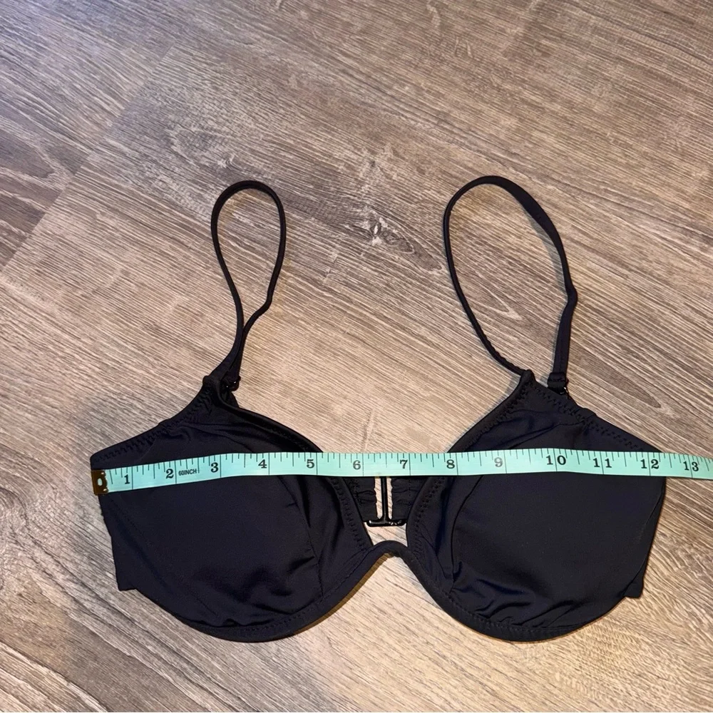 Good American bikini set show curve top better bottom black S/M (1/2) - Picture 10 of 15